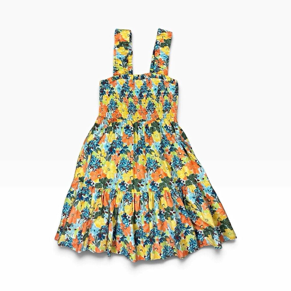 Abercrombie & Fitch Floral Smocked Fit & Flare Mini Dress Size S